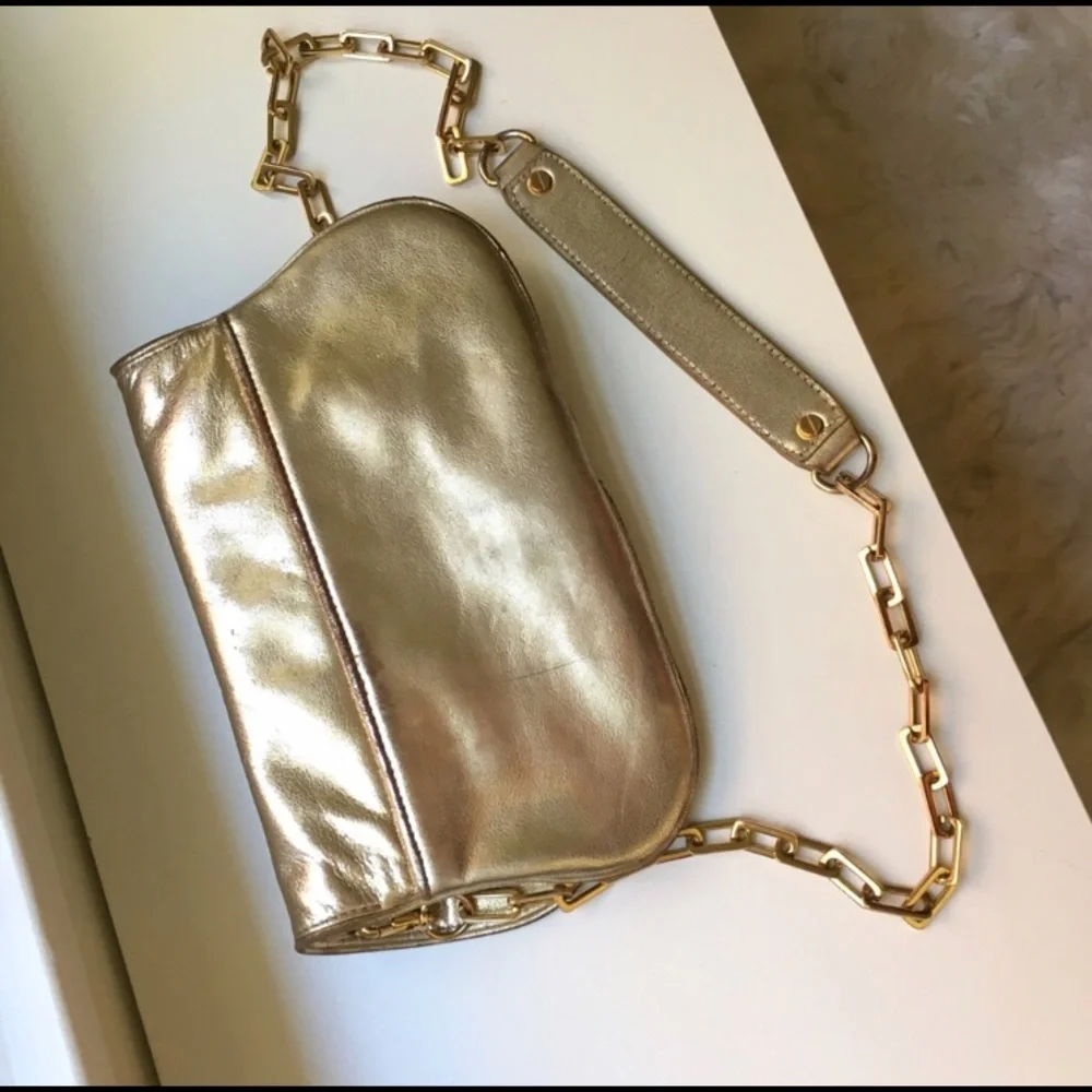 Tory Burch Amanda Crossbody Clutch in Gold